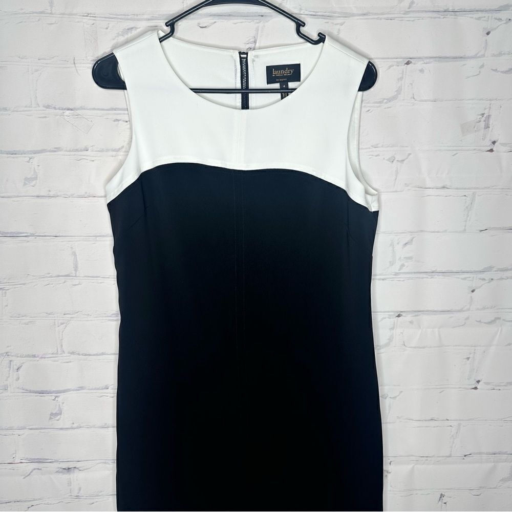 Laundry by Shelli Segal black & white size 4 dress‎